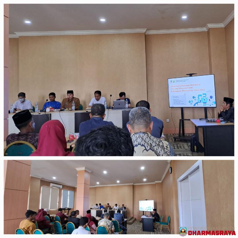 RAPAT PENDAHULUAN PENYUSUNAN INDEKS KEPUASAN MASYARAKAT TERHADAP PELAYANAN PUBLIK KABUPATEN DHARMASRAYA TAHUN 2022