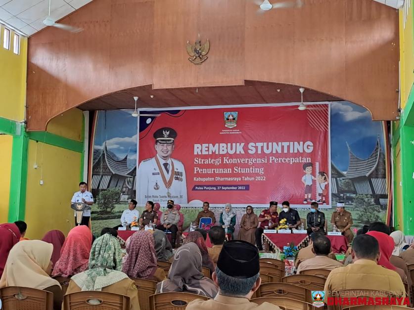 Rembuk Stunting Aksi Konvergensi Pencegahan dan Penanggulangan Stunting Kabupaten Dharmasraya Tahun 2022
